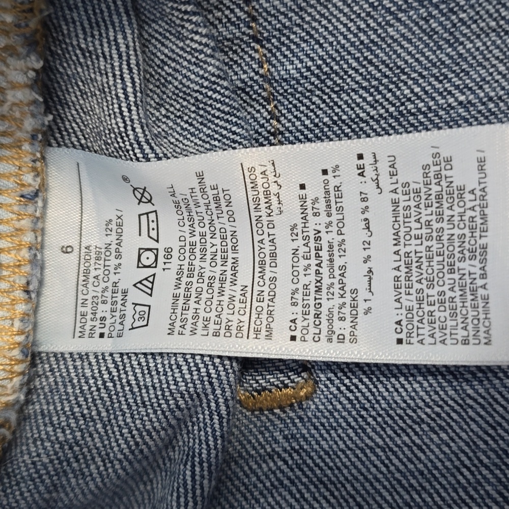Old Navy High-Rise OG Straight Denim Blue Women's Shorts/ Size 6 - Picture 5 of 10